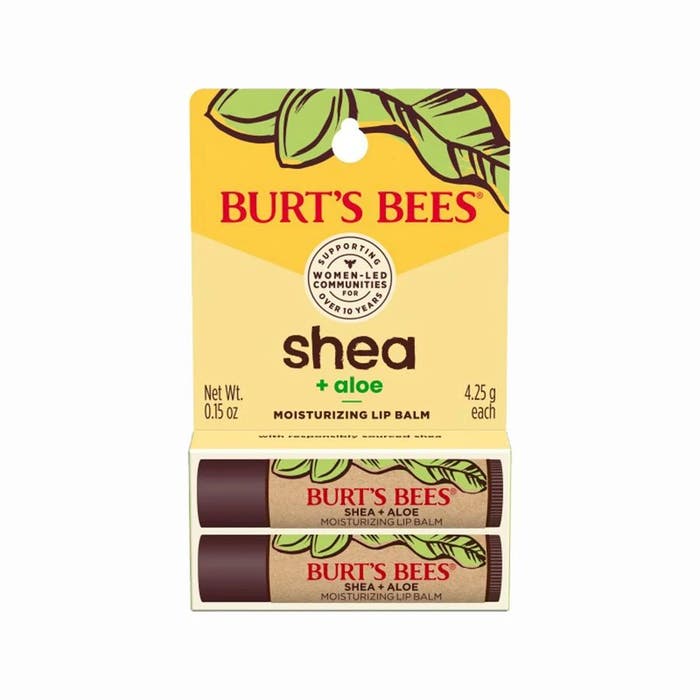 Picture of Burts Bees 239560 0.15 oz Shea Butter & Aloe Moisturizing Lip Balm for Women - Pack of 2