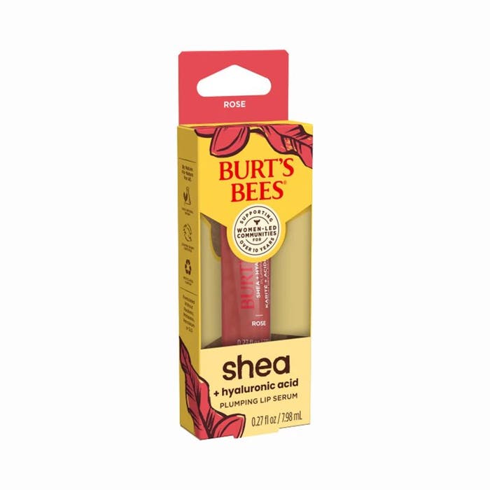 Picture of Burts Bees 239559 0.27 oz Rose Shea Hyaluronic Acid Lip Plumping Serum