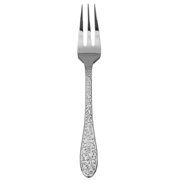 Picture of Oneida T638FOYF Ivy Flourish Stainless Steel Extra Heavy Weight Oyster Fork  Silver
