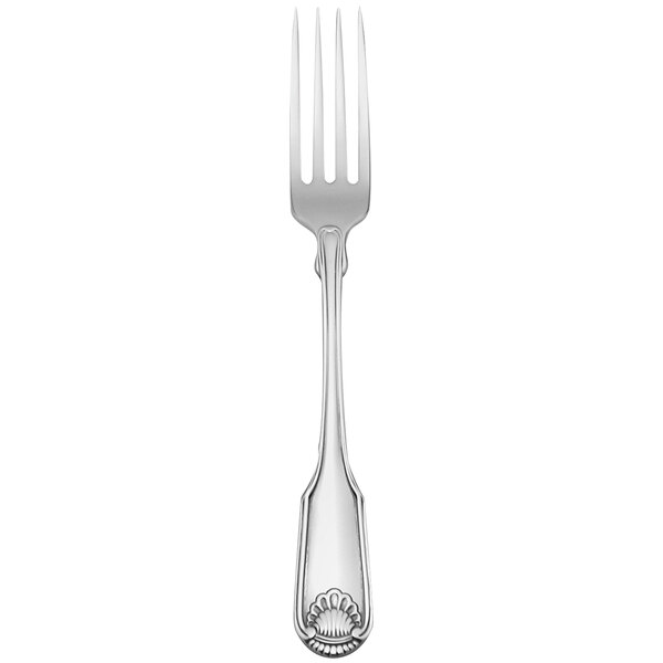 Picture of Oneida 2496FDNF Classic Shell Stainless Steel Extra Heavy Weight Dinner Fork  Silver
