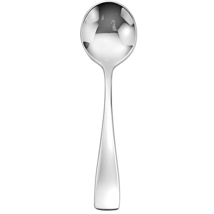 Picture of Oneida T672SRBF 7 in. Reflection Stainless Steel Extra Heavy Weight Round Bowl Soup Spoon  Silver