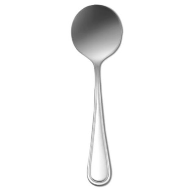 Picture of Oneida T015SBLF Europa New Rim Stainless Steel Bouillon Spoon