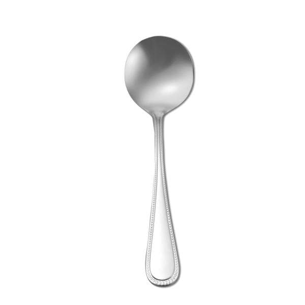 Picture of Oneida T163SBLF 6 in. Europa Pearl Stainless Steel Round Bowl Soup Spoon  Silver