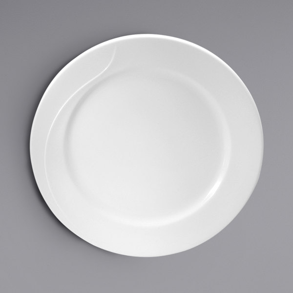 Picture of Oneida F1100000149 10.25 in. Eclipse Embossed Bone China Mid Rim Plate