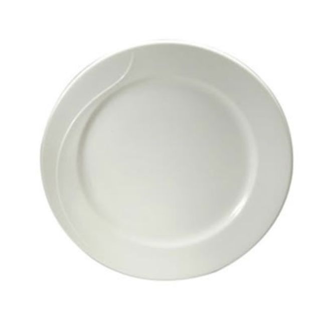 Picture of Oneida F1100000157 11.25 in. Eclipse Embossed Bone China Mid Rim Plate