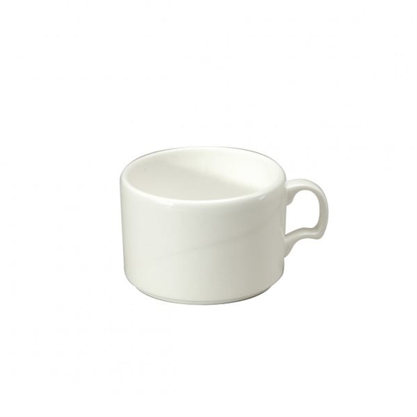 Picture of Oneida F1100000530 8.5 oz Eclipse Stackable Embossed Bone China Cups - Pack of 36