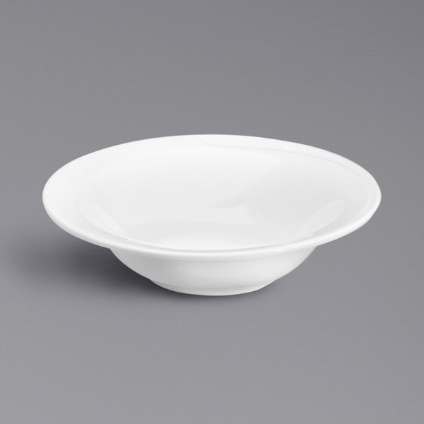 Picture of Oneida F1100000721 23.7 oz Eclipse Embossed Bone China Mid Rim Grapefruit Bowl  White