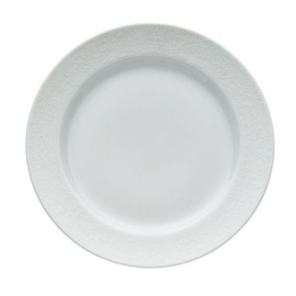 Picture of Oneida L5803050140 9.25 in. Round Wide Rim Paisley Design Plate, White