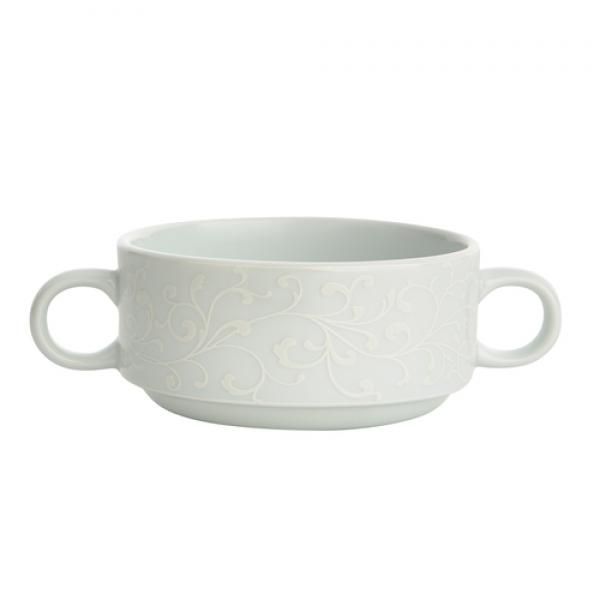 Picture of Oneida L5803050571B 6 in. Round Stackable Bouillon with 2 Handle, White