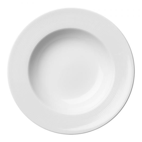 Picture of Oneida L6600000741 10.375 in. Round Medium Embossed Rim Soup, White
