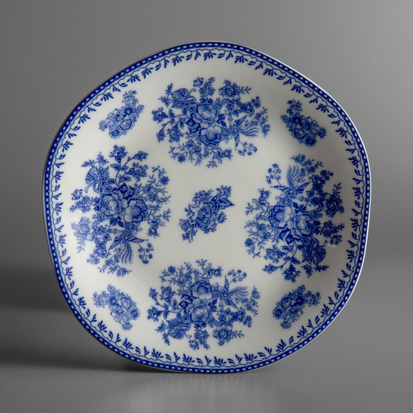 Picture of Oneida L6703061119 6.5 in. Lancaster Garden Porcelain Plate  Blue - Pack of 48