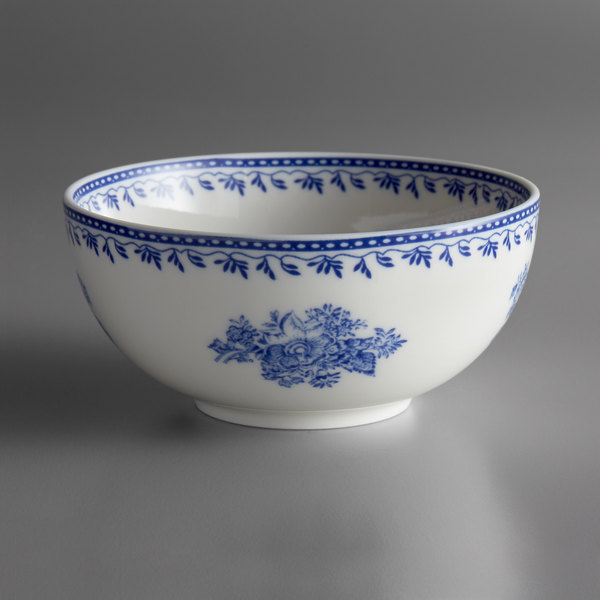 Picture of Oneida L6703061730 7 oz Lancaster Garden Porcelain Bowl  Blue