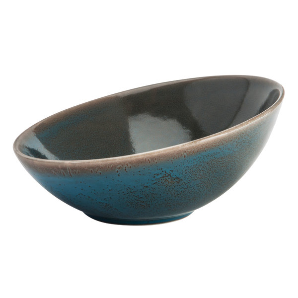 Picture of Oneida F1493020730 18.5 oz Terra Verde Angled Bowl  Dusk