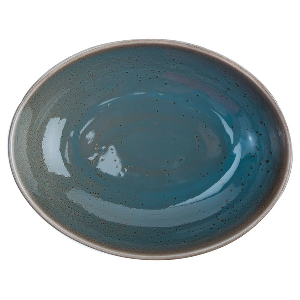 Picture of Oneida F1493020789 52 oz Terra Verde Porcelain Oval Bowl  Dusk