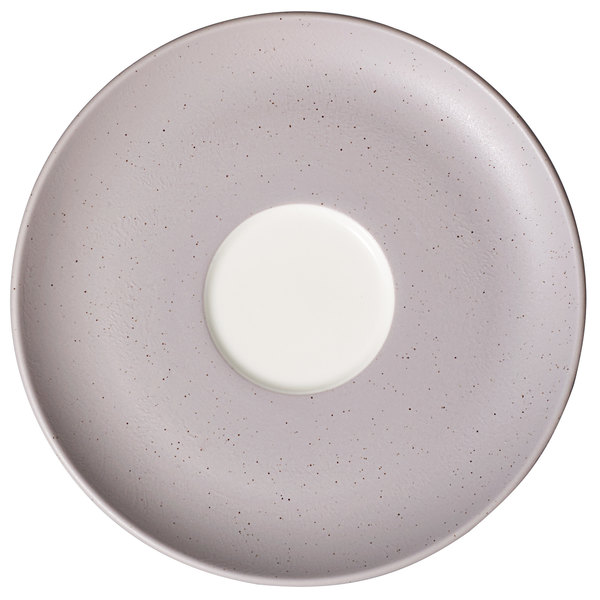 Picture of Oneida HO1282014WH 5.5 in. Speckle Porcelain Coffee Saucer, White & Gray