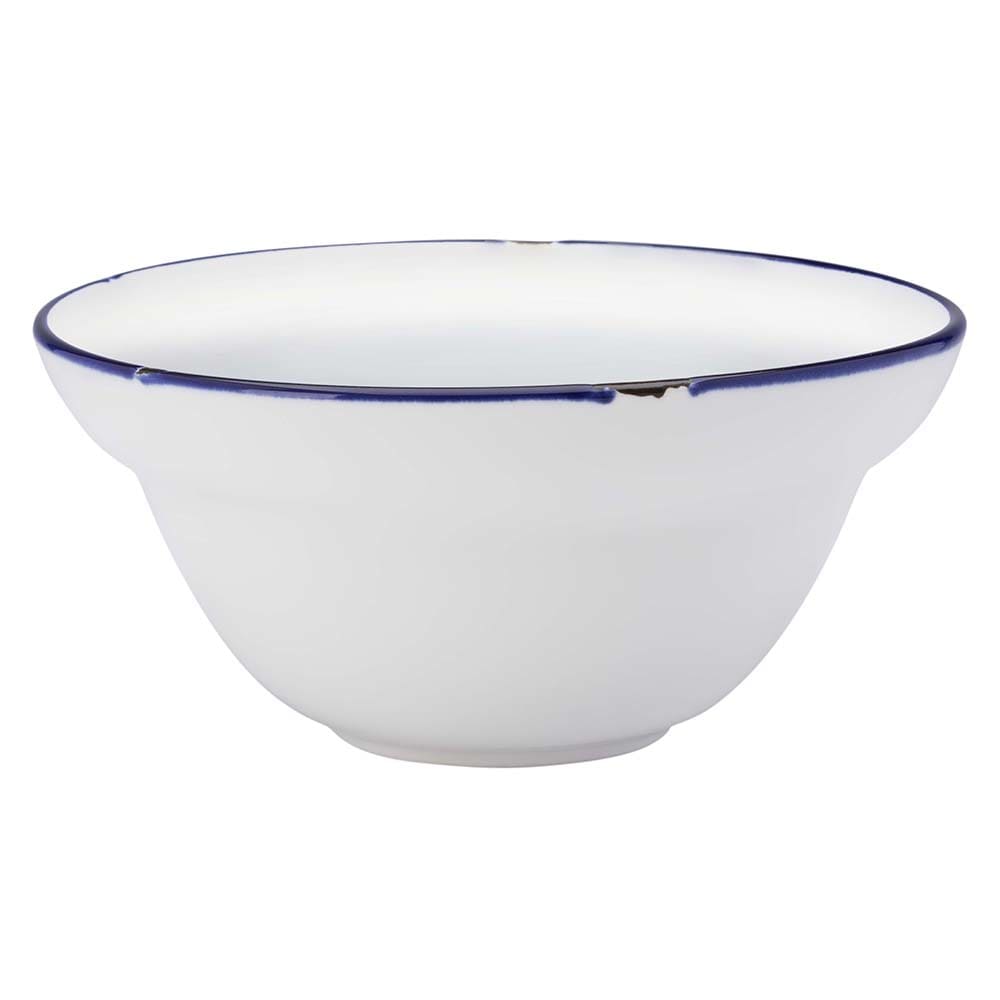 Picture of Luzerne L2105008701 9 oz Tin White &amp; Blue Porcelain Cereal Bowl