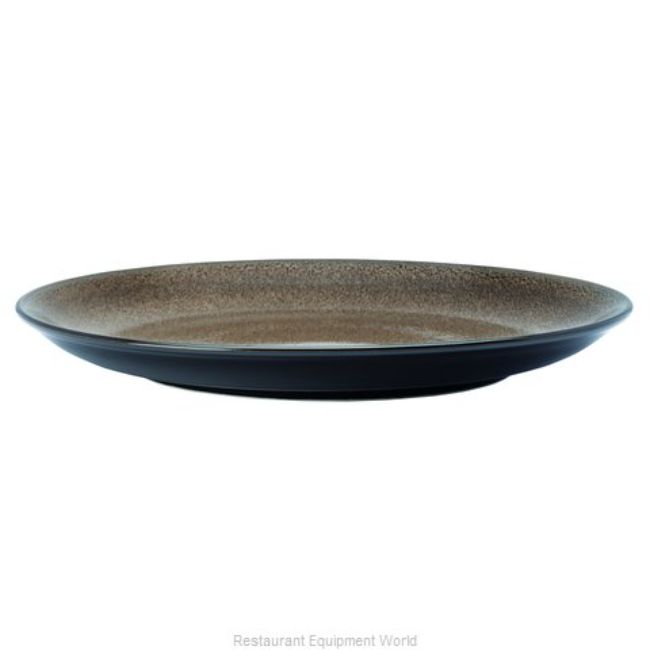 Picture of Oneida L6753059123 7 in. Rustic Chestnut Porcelain Round Coupe Plate  Brown