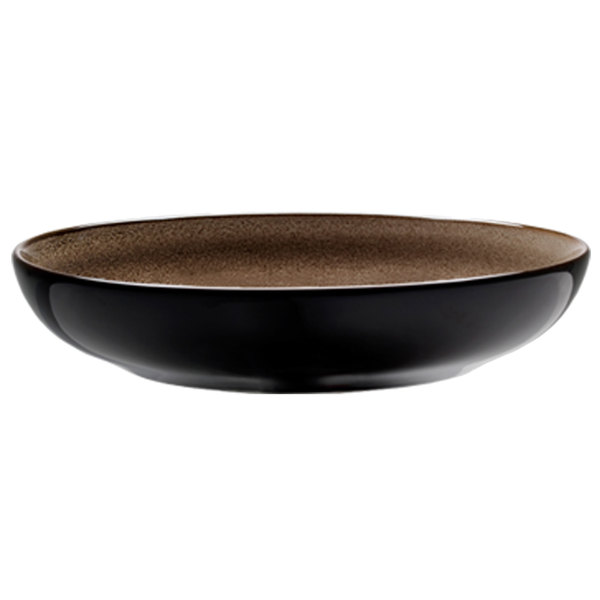 Picture of Oneida L6753059755 10.25 in. Chestnut Porcelain Round Deep Coupe Plate & Bowl