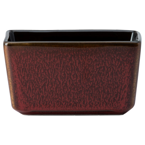 Picture of Oneida L6753074980 3.75 in. Rustic Crimson Porcelain Sugar Caddy