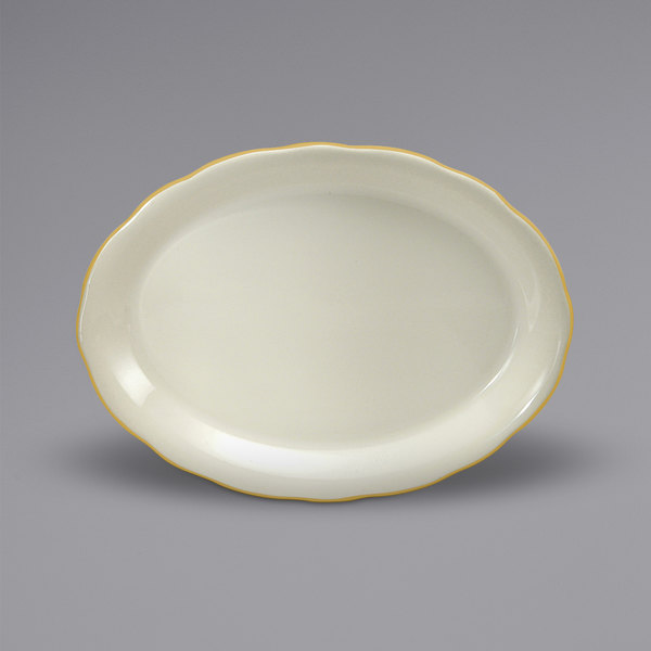 Picture of Buffalo F1560013360 Scalloped Edge Oval Platter