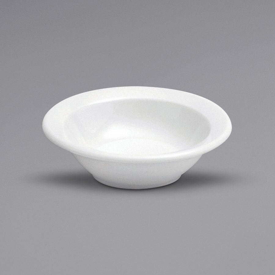 Picture of Buffalo F8000000710 4.5 oz Bright White Ware Narrow Rim Porcelain Fruit Bowl
