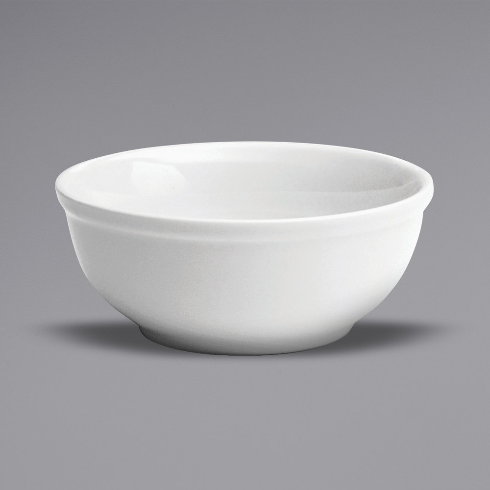 Picture of Buffalo F8000000730 11 oz Bright White Ware Rolled Edge Porcelain Nappie Bowl