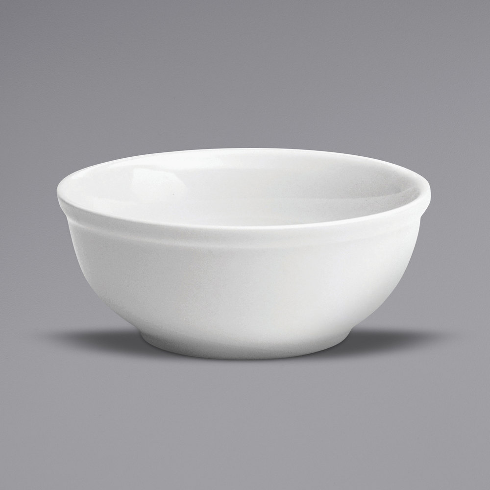 Picture of Buffalo F8000000731 13.5 oz Bright White Ware Rolled Edge Porcelain Nappie Bowl