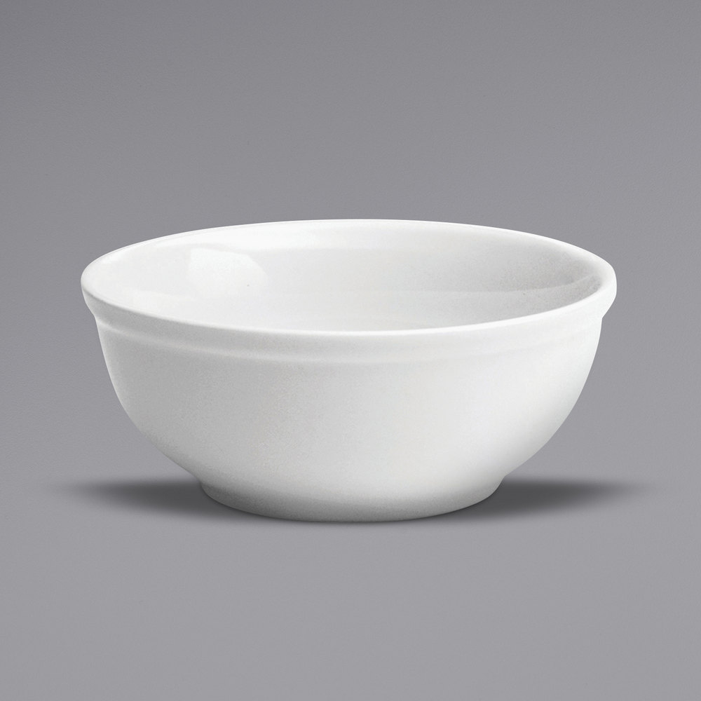 Picture of Buffalo F8000000761 15 oz Bright White Ware Rolled Edge Porcelain Cereal Bowl