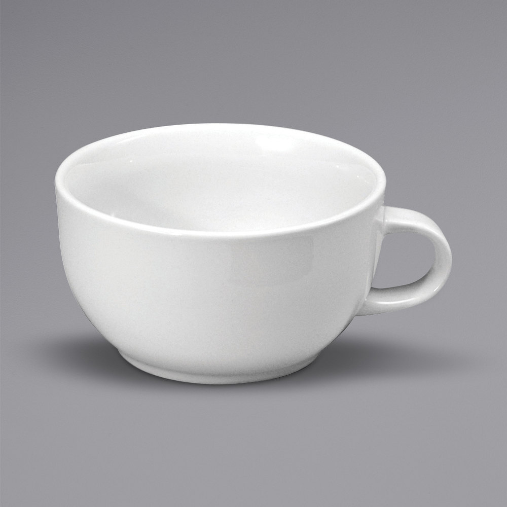 Picture of Buffalo F8010000524 14 oz Bright White Ware Rolled Edge Porcelain Jumbo Cup