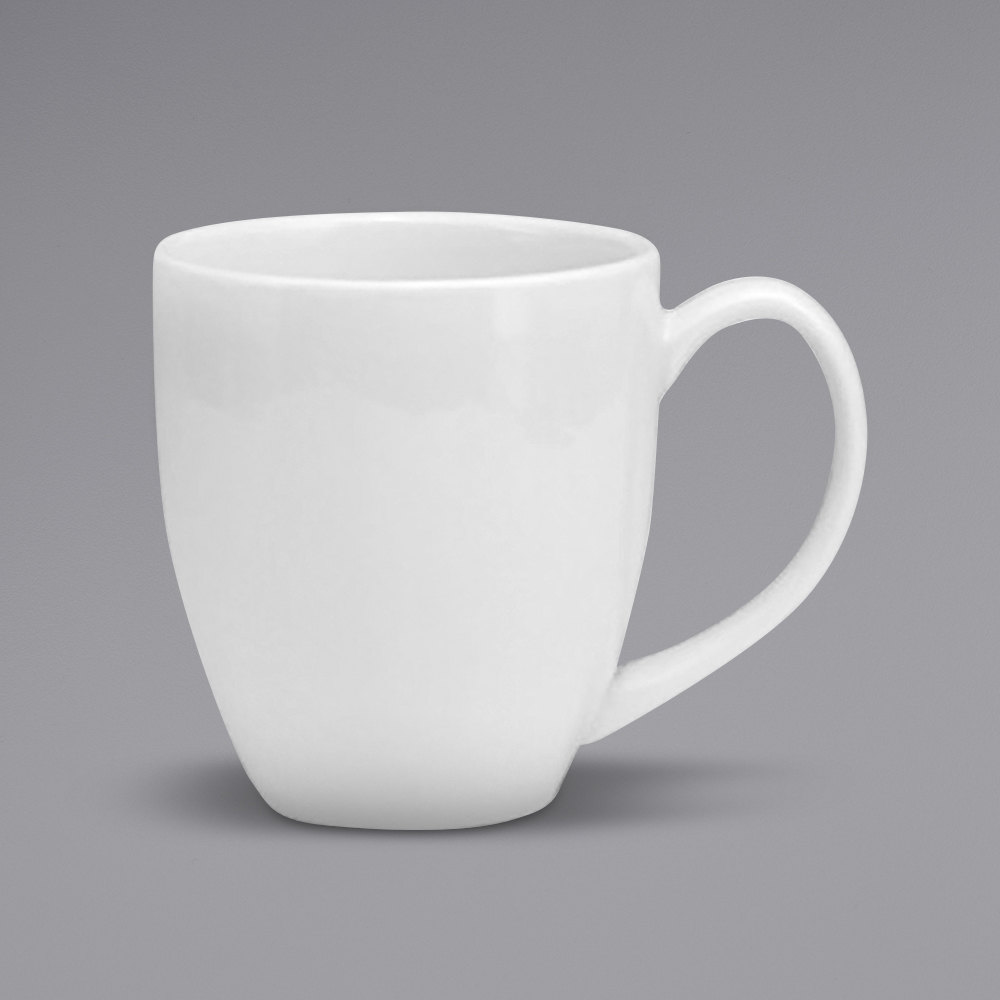 Picture of Buffalo F8010000563 14 oz Bright White Ware Rolled Edge Porcelain European Mug