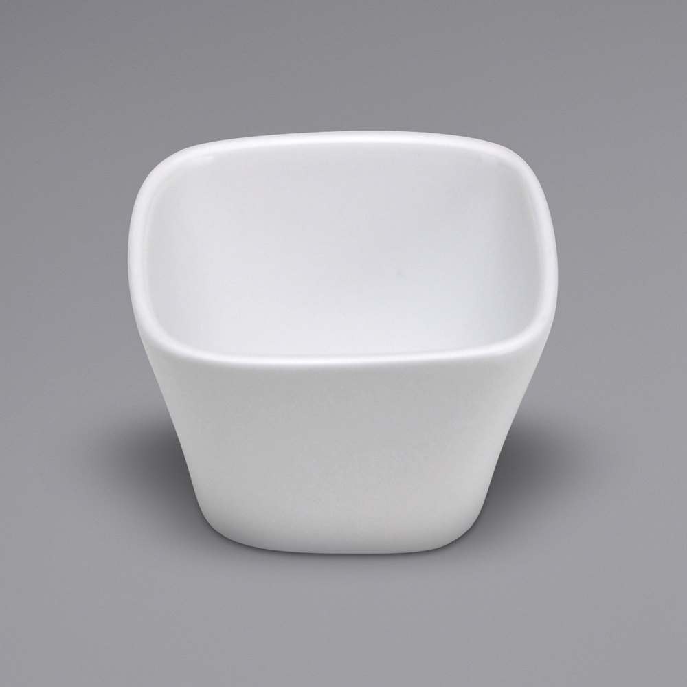 Picture of Buffalo F8010000704S 11.8 oz Bright White Ware Square Porcelain Bowl