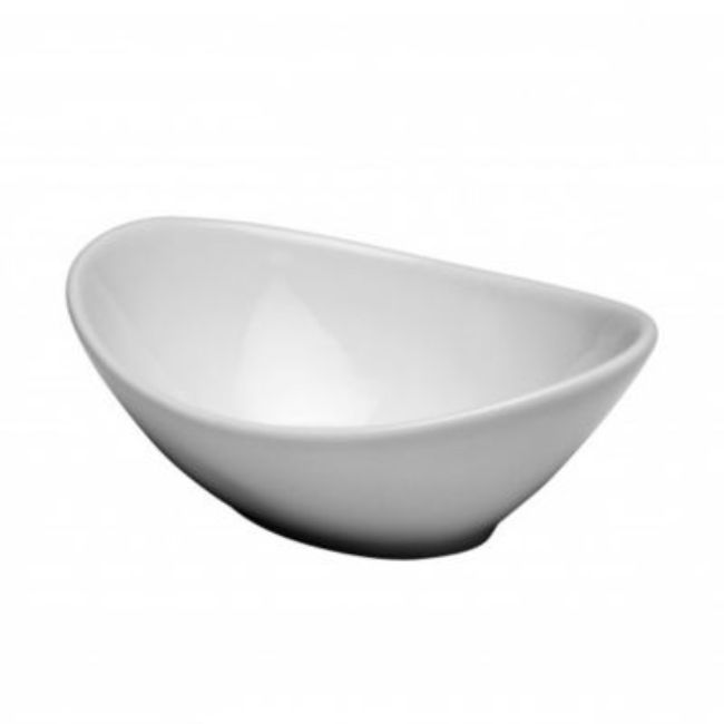 Picture of Buffalo F8010000754 9.5 oz White Porcelain Oval Bowl