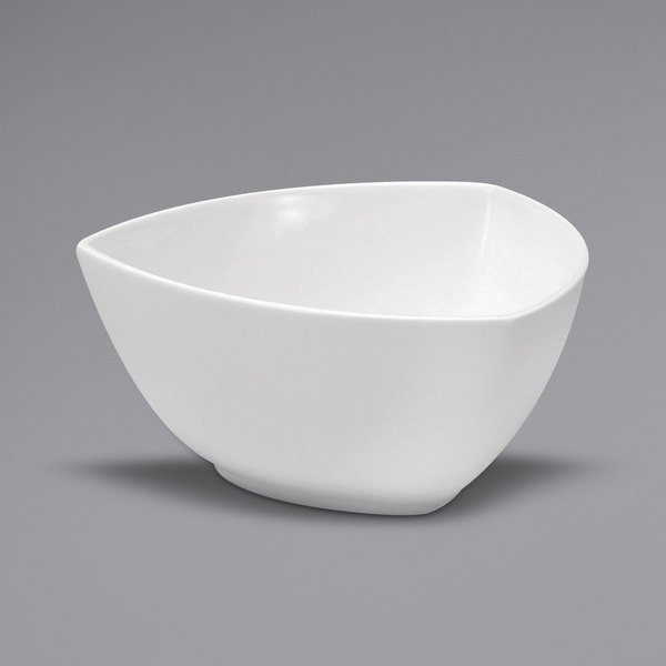 Picture of Buffalo F8010000765 Ware Triangular Porcelain Bowl, Bright White