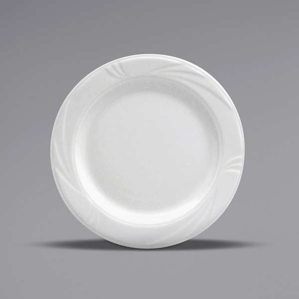 Picture of Buffalo R4510000146 9.875 in. Embossed Medium Rim Porcelain Plate, White