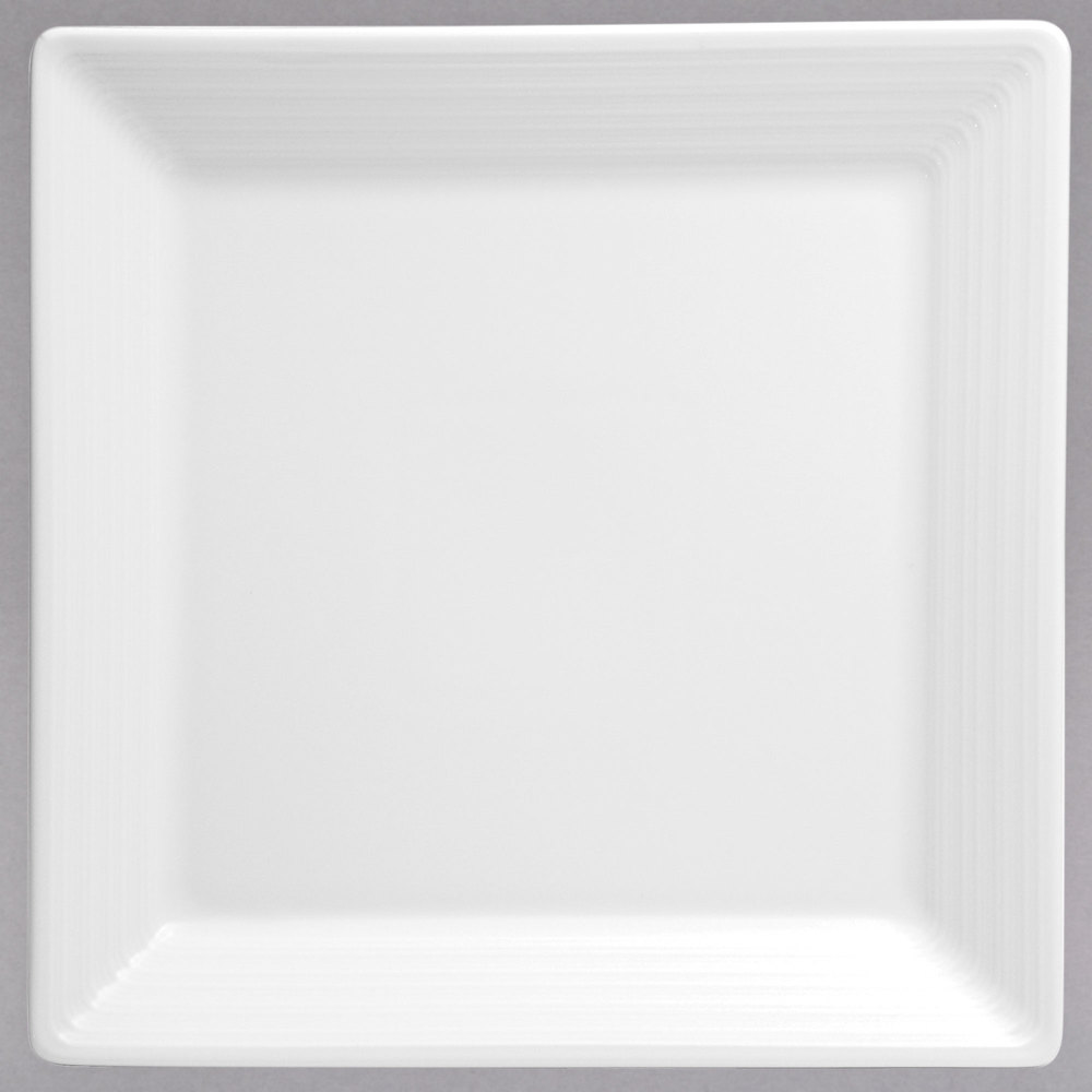 Picture of Oneida R4570000147S 9.875 in. Botticelli Square Bright White Porcelain Plate