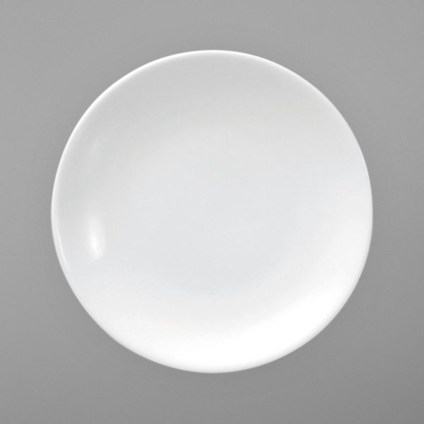 10.25 in. Porcelain Coupe Plate  Bright White