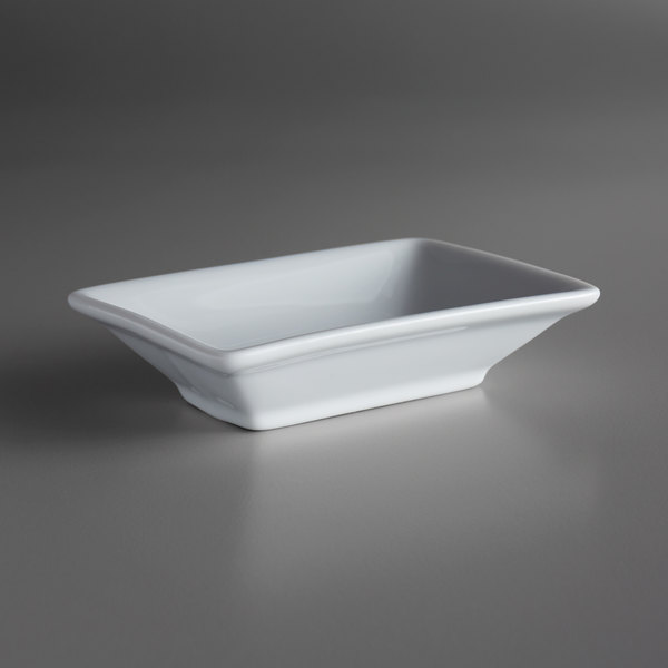 Picture of Oneida R4020000982 4 in. Fusion Bright White Porcelain Rectangular Serving Dish