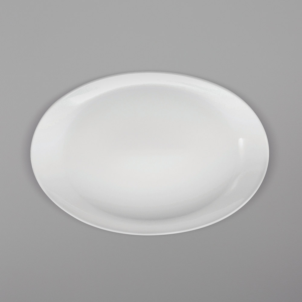 Picture of Oneida R4220000376 13.625 x 9.25 in. Royale Bright White Porcelain Winged Platter