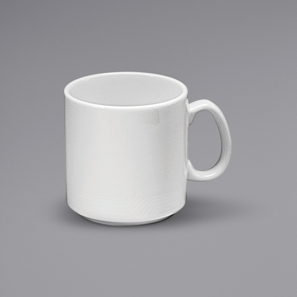 Picture of Oneida R4010000560 9 oz Impressions Bright White Embossed Porcelain Mug