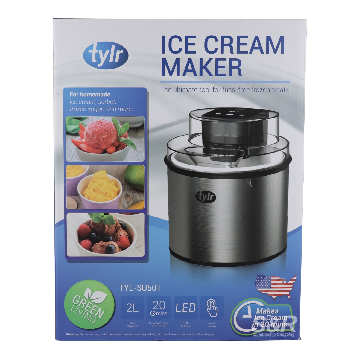 Picture of TYLR TYL-SU501 2 qt. Ice Cream Maker