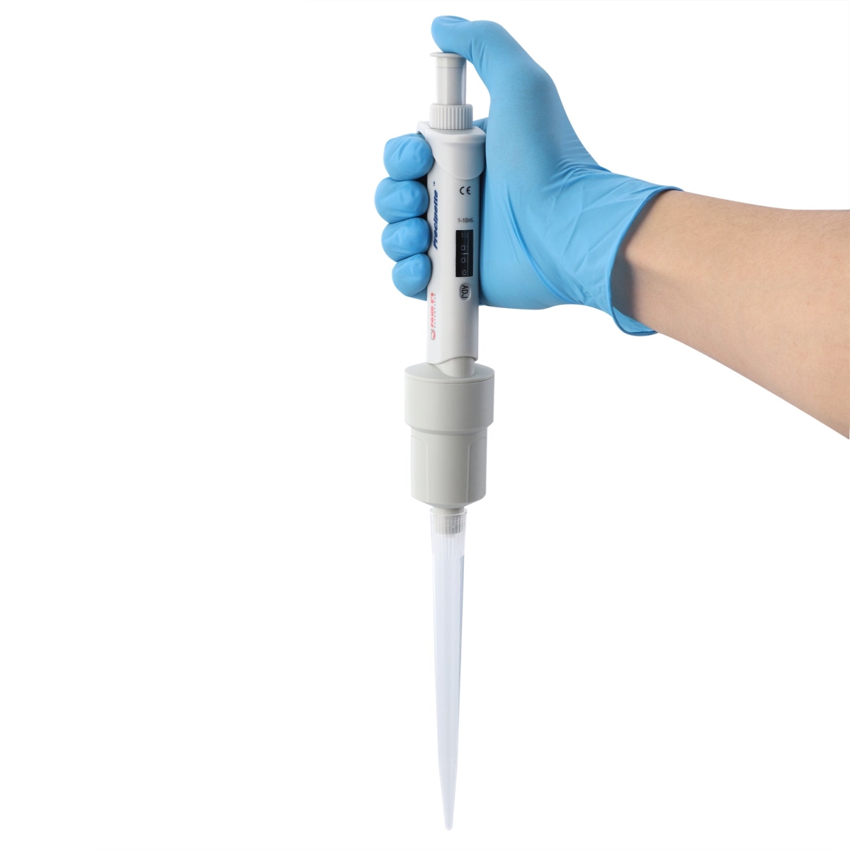 1-10 ml Single-Channel Adjustable Volume Pipette, Grey