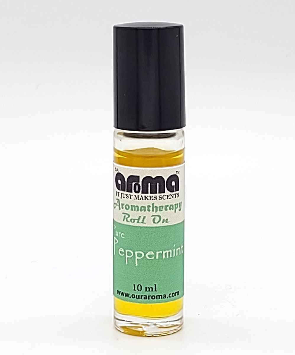 AAR-PEP-010 10ml Pure Peppermint Aromatherapy Roll Oil