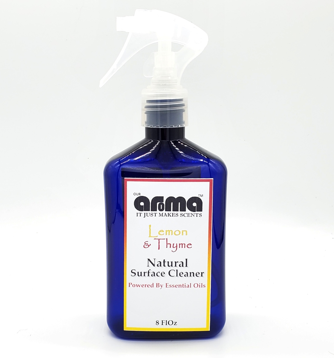 AMS-CTL-032 8 fl oz Thyme & Lemon Natural Multi Surface Cleaner Spray Bottle