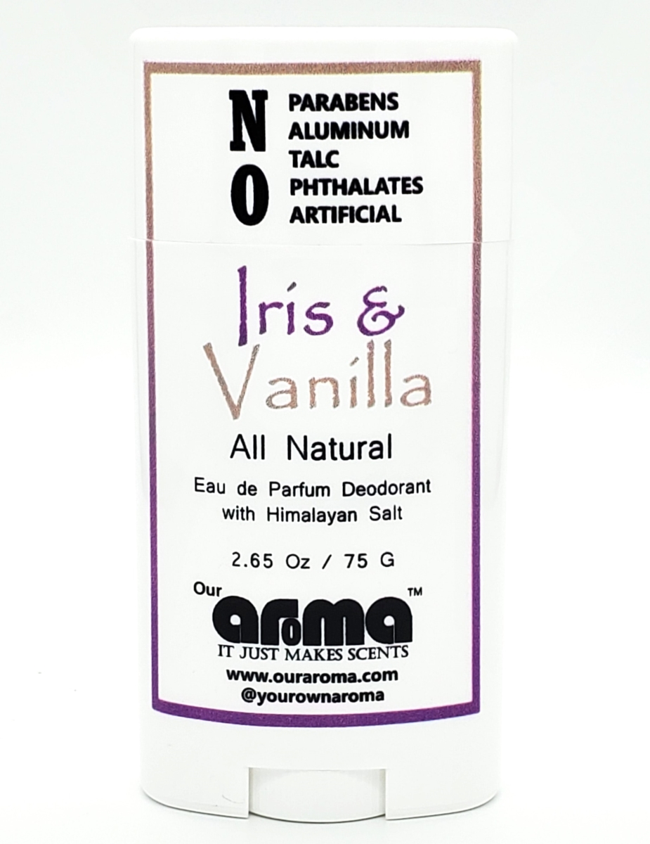 ADEO-IV1-025 2.65 oz Iris & Vanilla All-Natural Deodorant