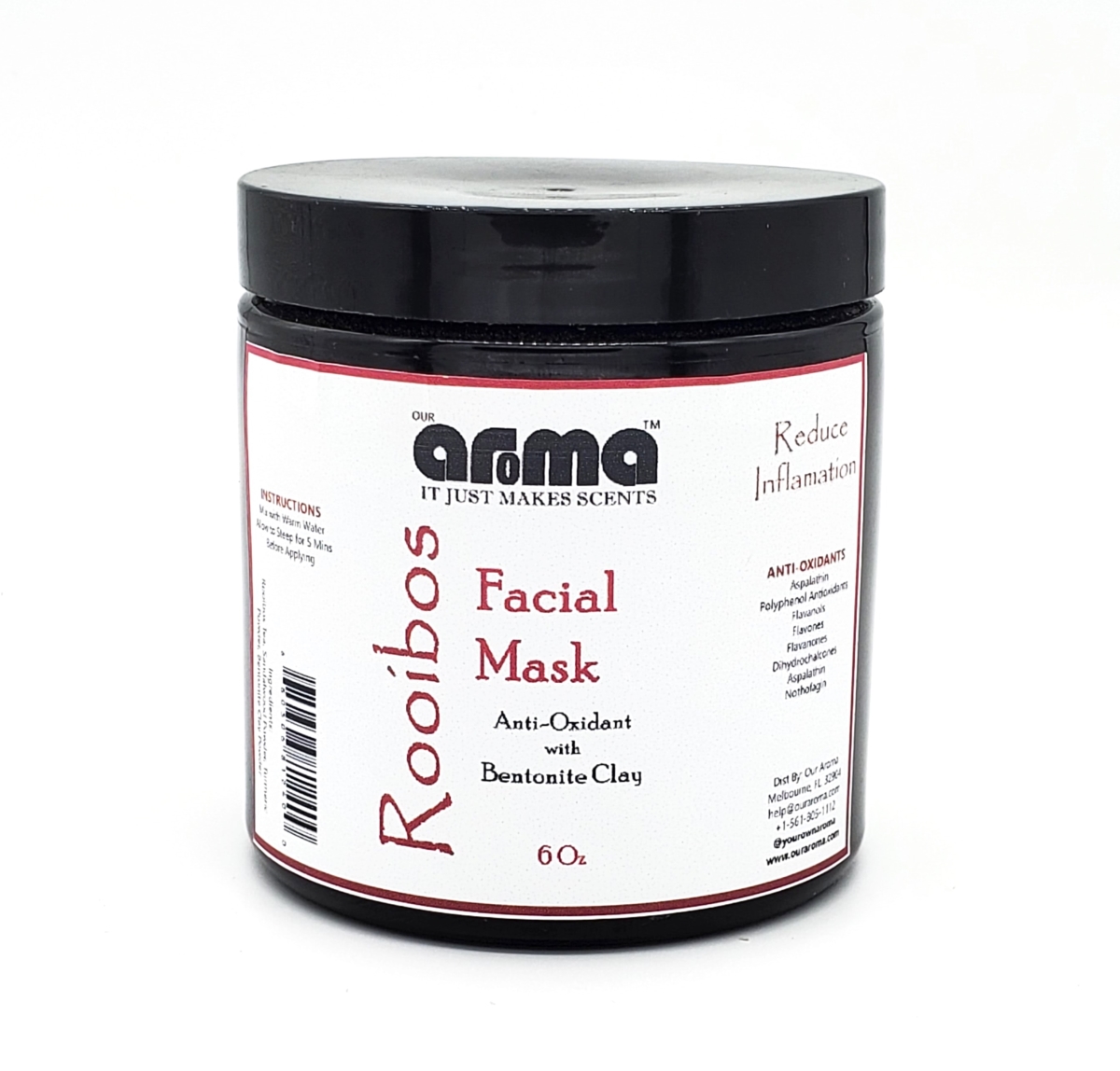 ARR-FMA-006 6 oz Rooibos Antioxidant Face Mask Powder