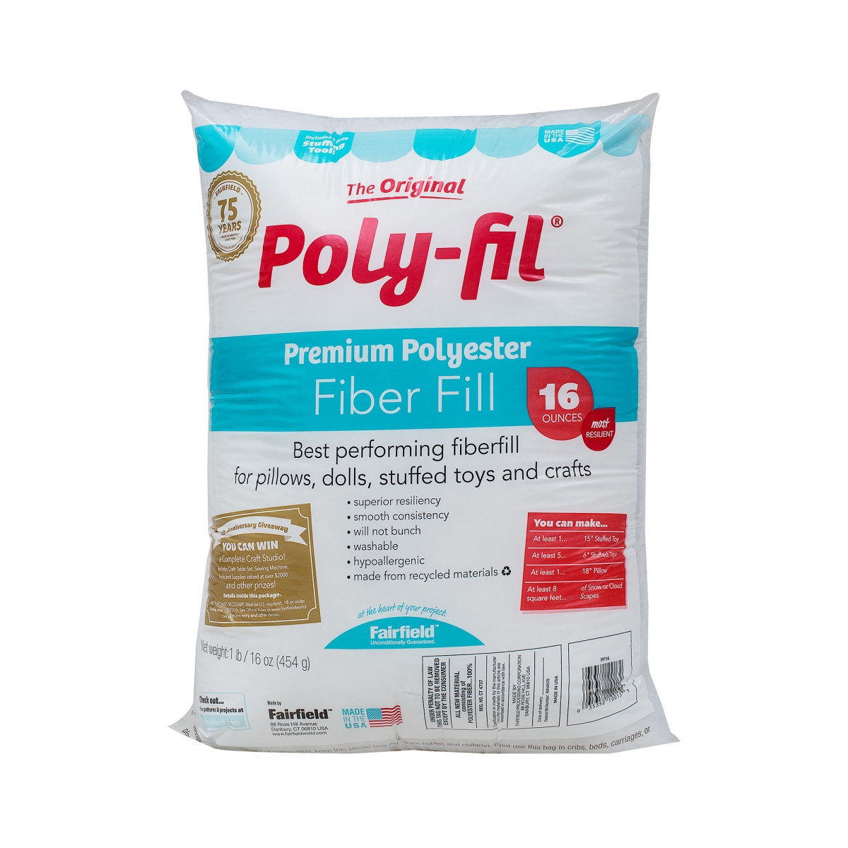 PF-16Z-1 16 oz Original Fiberfill Bag