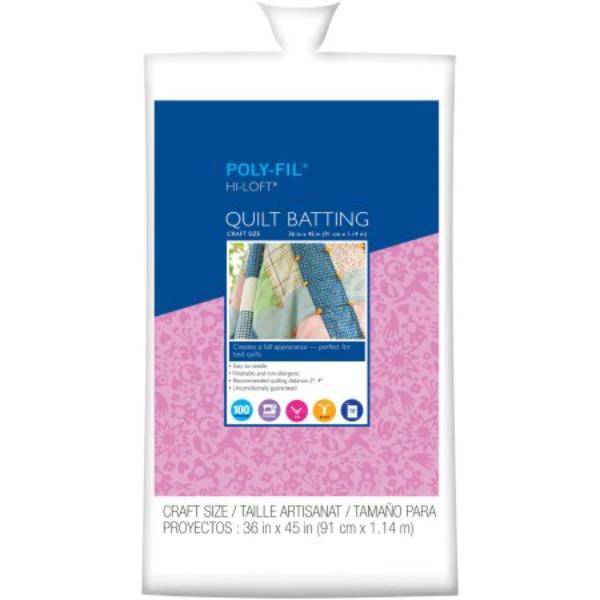HR-45-20YR-1 High Loft 100 Percent Polyester Batting Bonded Roll - 45 in. x 20 Yard Roll