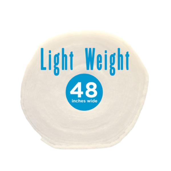RSL-48-45YR-1 Light Weight Batting 100 Percent Polyester Bonded Roll - 48 in. x 45 Yard Roll