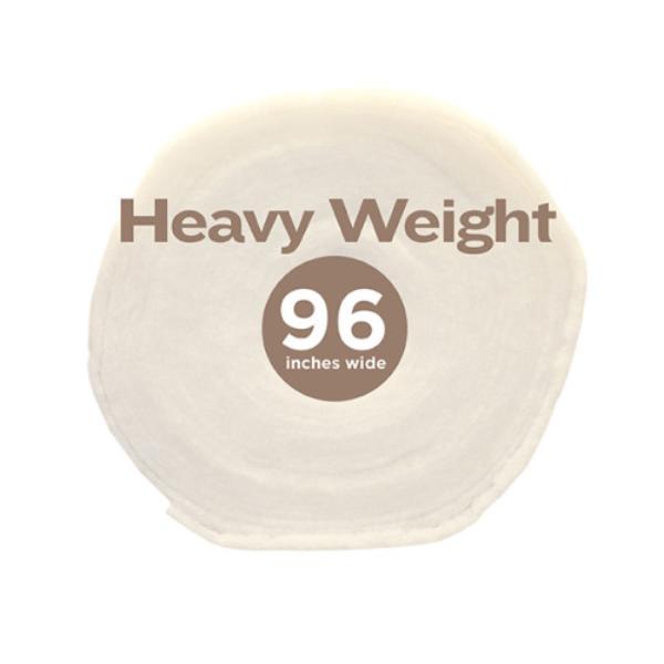 RSH-96-11YR-1 Heavy Weight Batting 100 Percent Polyester Bonded Roll - White - 96 in. x 11 Yard Roll