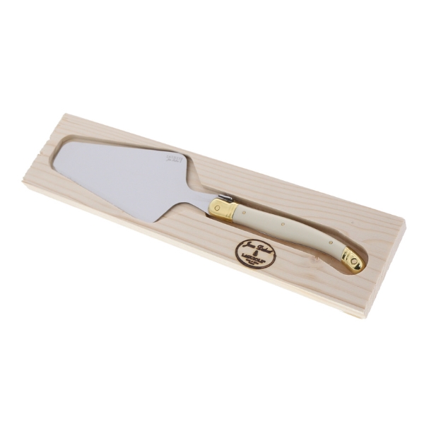 Picture of Jean Dubost JD12834 Pie Server - Ivory & Brass